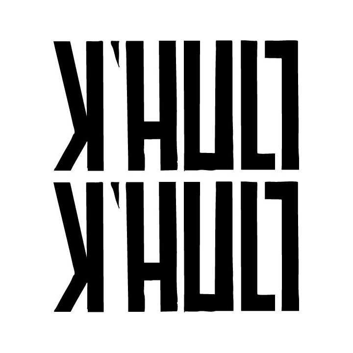 K'hult Band Stickers – Dark Metal Decals (2-Pack)