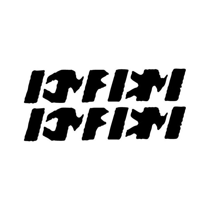 KMFDM Stickers – Industrial Metal Logo Decals (2-Pack)