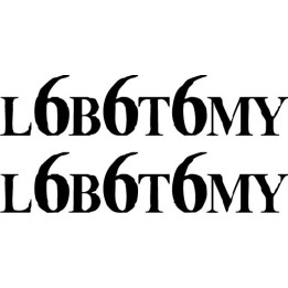 Lobotomy Band Logo Stickers – Thrash Metal Decals (2-Pack)