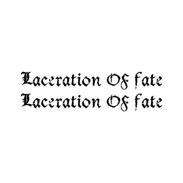 Laceration of Fate Stickers – Metal Band Decals (2-Pack)