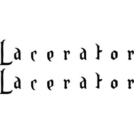 Lacerator Stickers – Thrash Metal Band Decals (2-Pack)