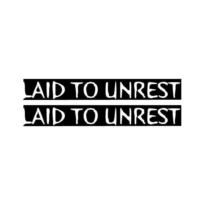 Laid to Unrest Stickers – Hardcore Punk Decals (2-Pack)