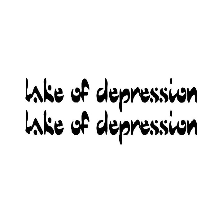 Lake of Depression Stickers – Funeral Doom Metal (2-Pack)