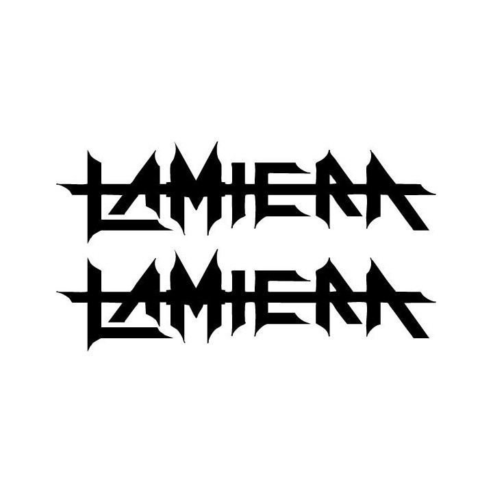 Lamiera Stickers – Industrial Metal Band Decals (2-Pack)