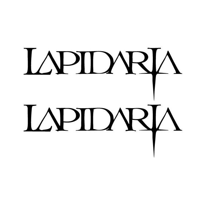 Lapidaria Stickers – Doom Metal Band Decals (2-Pack)