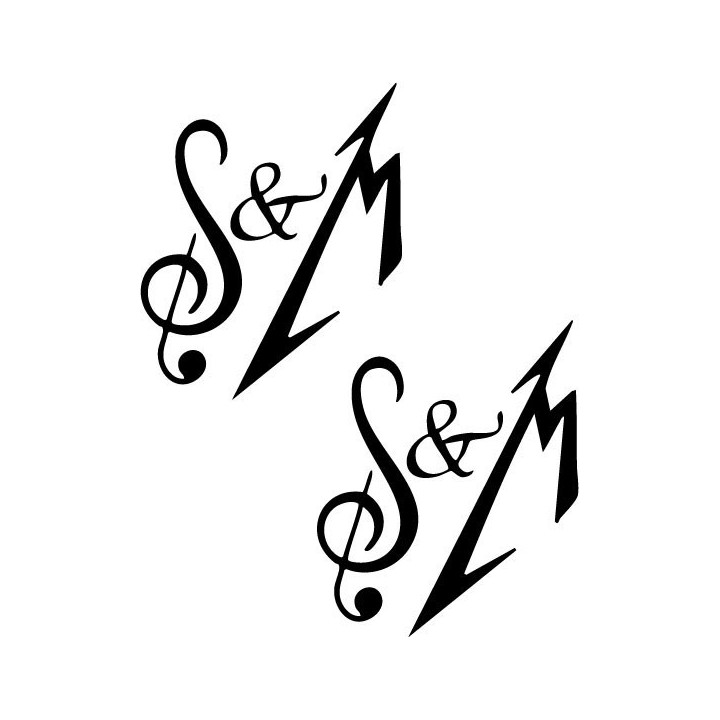 Metallica S&M Stickers – Symphony Concert Decals (2-Pack)