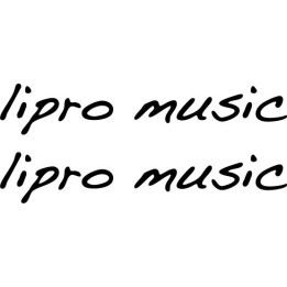 Lipro Music Stickers – Pro Audio Gear Decals (2-Pack)