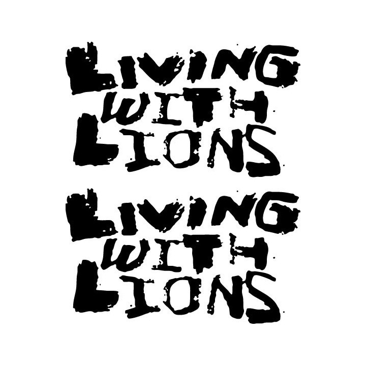 Living With Lions Stickers – Band Music Decals (2-Pack)