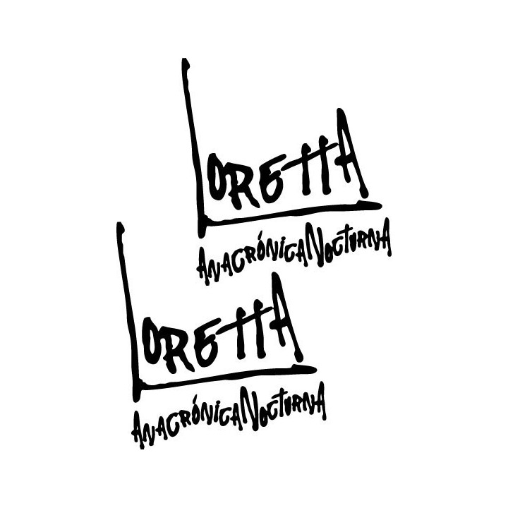 Loretta Anacrónica Nocturna Stickers – Band Decals (2-Pack)