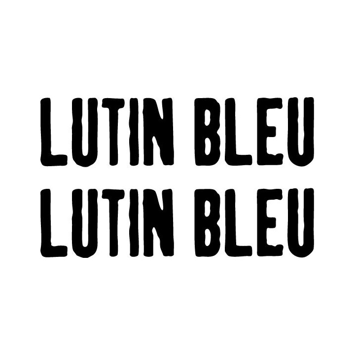 Lutin Bleu Stickers – French Alternative Rock Decals (2-Pack)