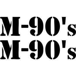 M-90's Stickers – Swedish Punk Rock Decals (2-Pack)