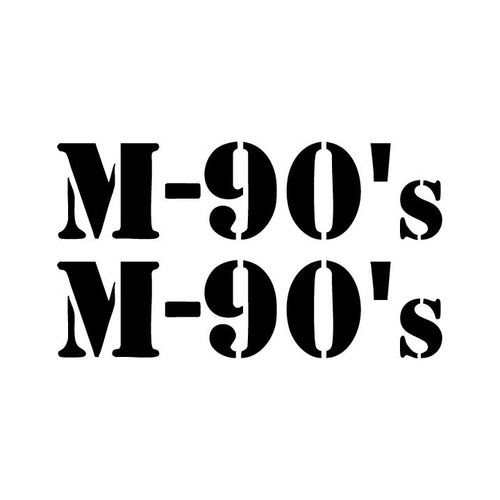 M-90's Stickers – Swedish Punk Rock Decals (2-Pack)
