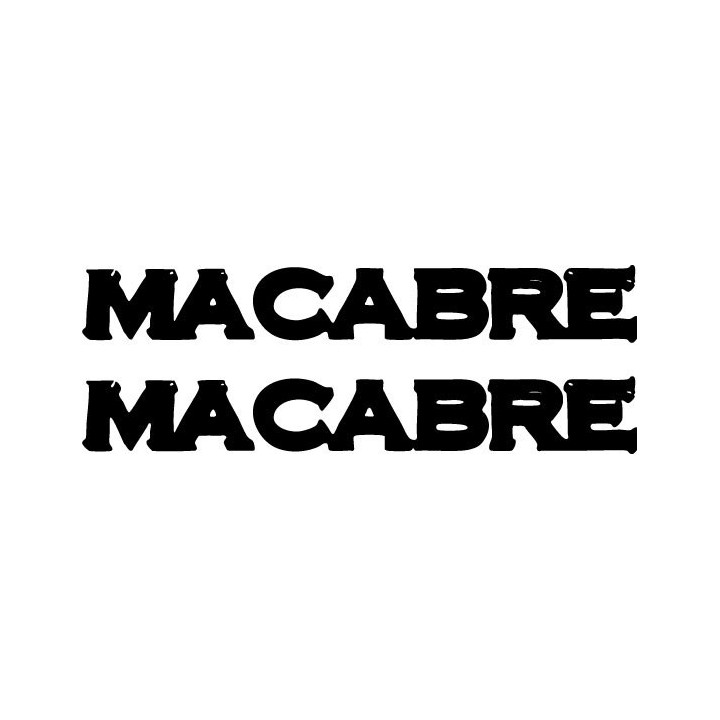 Macabre Band Stickers – Death Metal Decals (2-Pack)