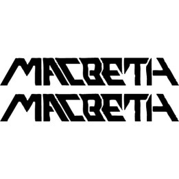 Macbeth Stickers – Rock Band Logo Decals (2-Pack)