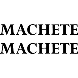 Machete Band Stickers – Alternative Rock Decals (2-Pack)