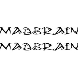 Madbrain Stickers – Ecuadorian Metal Band Decals (2-Pack)