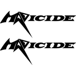Madicide Stickers – Thrash Metal Band Decals (2-Pack)