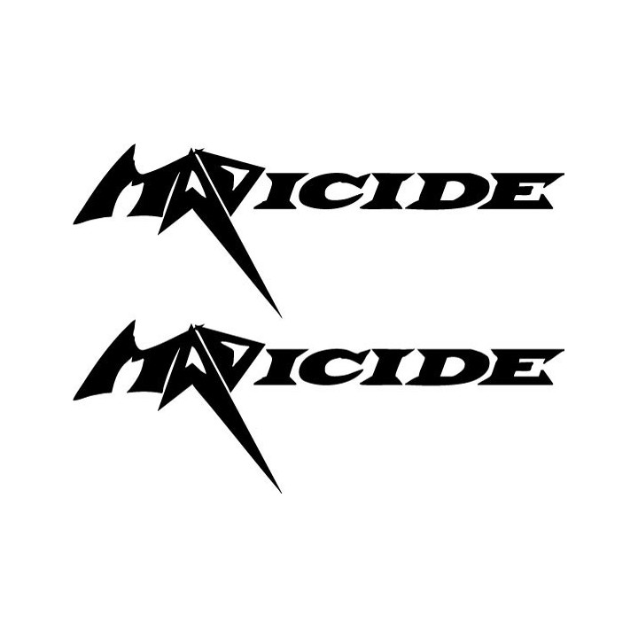 Madicide Stickers – Thrash Metal Band Decals (2-Pack)