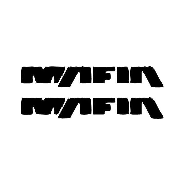 Mafia Band Stickers – Classic Rock Logo Decals (2-Pack)