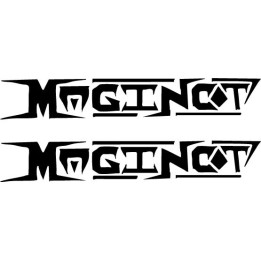 Maginot Band Stickers – Rock Music Logo Decals (2-Pack)