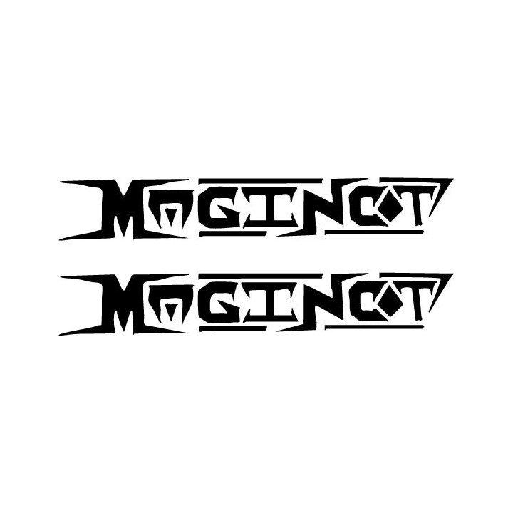 Maginot Band Stickers – Rock Music Logo Decals (2-Pack)