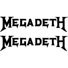 Megadeth Stickers – Thrash Metal Logo Decals (2-Pack)