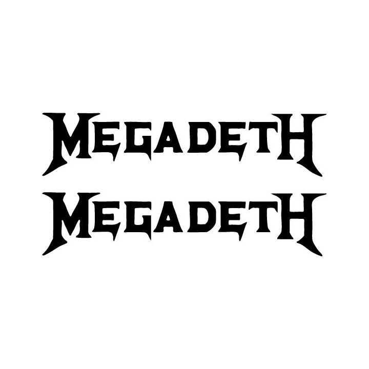 Megadeth Stickers – Thrash Metal Logo Decals (2-Pack)