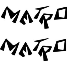 Metro Band Stickers – New Wave Music Decals (2-Pack)