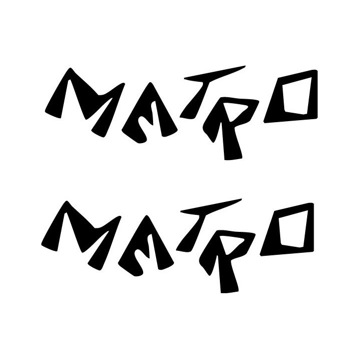 Metro Band Stickers – New Wave Music Decals (2-Pack)
