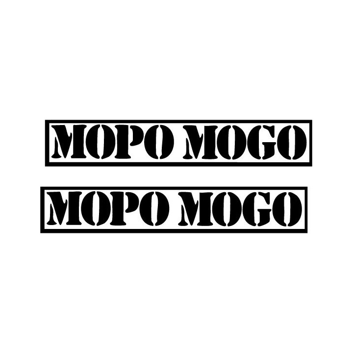 Mopo Mogo Stickers – Rock Band Logo Decals (2-Pack)