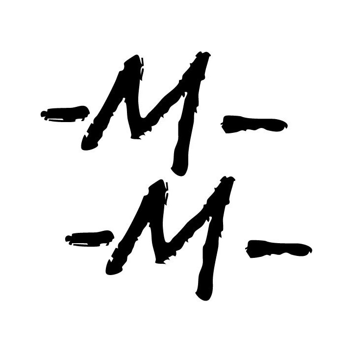 Marilyn Manson Stickers – -M- Logo Rock Decals (2-Pack)