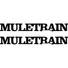Muletrain Stickers – Punk Rock Band Decals (2-Pack)