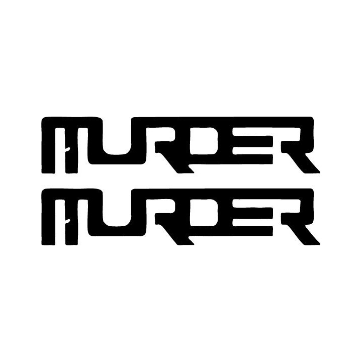 Murder Murder Stickers – Metal Band Logo Decals (2-Pack)