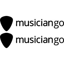 Musiciango Stickers – Guitar Pick Logo Decals (2-Pack)