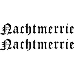 Nachtmerrie Stickers – Black Metal Band Decals (2-Pack)
