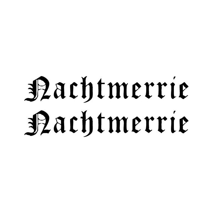 Nachtmerrie Stickers – Black Metal Band Decals (2-Pack)