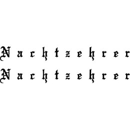 Nachtzehrer Stickers – Black Metal Band Decals (2-Pack)