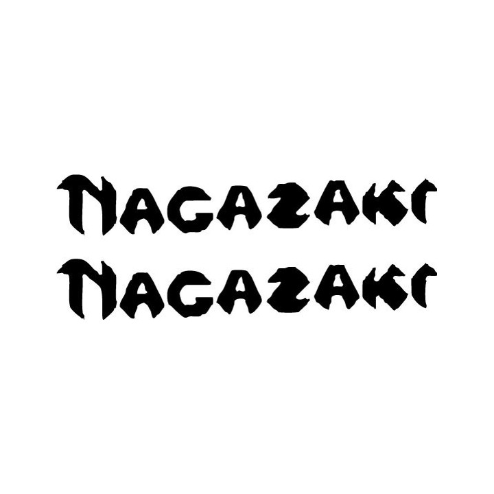 Nagazaki Stickers – Punk Rock Band Decals (2-Pack)
