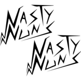Nasty Nuns Stickers – Punk Rock Band Decals (2-Pack)