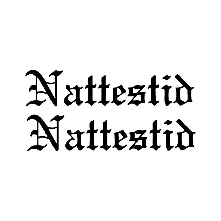 Nattestid Stickers – Black Metal Band Decals (2-Pack)