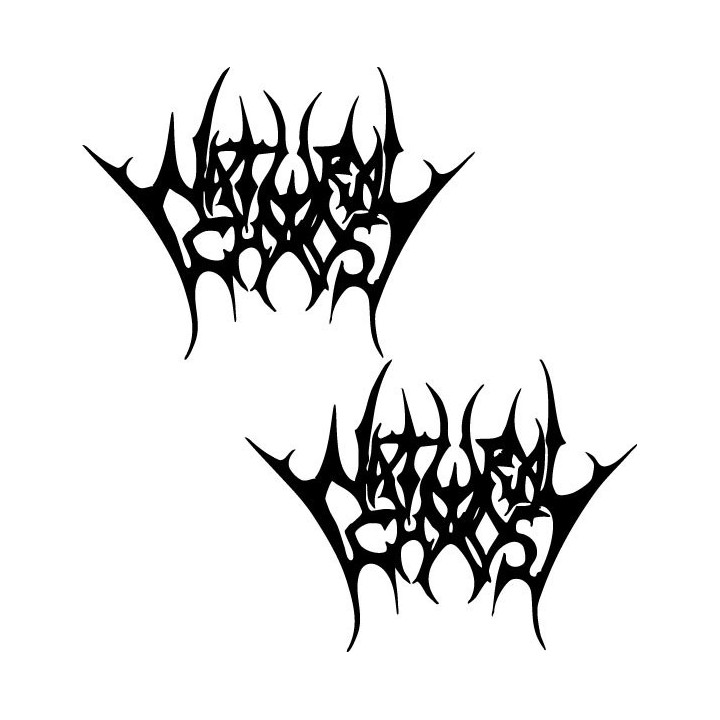 Natural Chaos Stickers – Metal Band Decals (2-Pack)