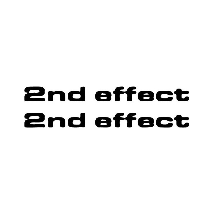2nd Effect Band Stickers – Rock Music Decals (2-Pack)