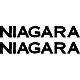 Niagara Stickers – French Rock Band Decals (2-Pack)
