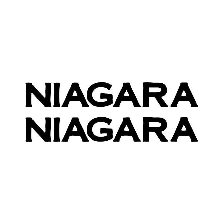 Niagara Stickers – French Rock Band Decals (2-Pack)