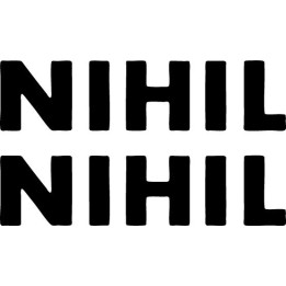 Nihil Stickers – Black Metal Band Logo Decals (2-Pack)