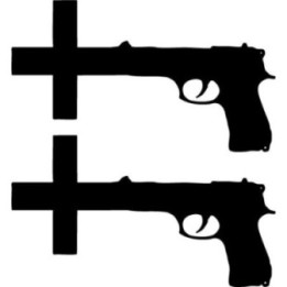 Nine Inch Nails Stickers – NIN Cross Gun Decals (2-Pack)