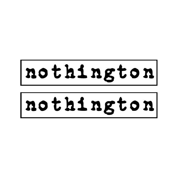 Nothington Stickers – Punk Rock Band Decals (2-Pack)