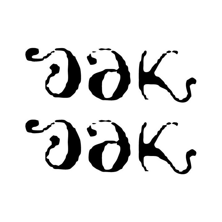 Oak Band Logo Stickers – Prog Rock Decals (2-Pack)