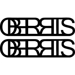 Oberis Band Stickers – Dark Metal Decals (2-Pack)