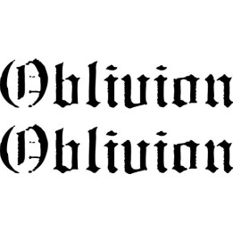 Oblivion Metal Band Stickers – Death Metal Decals (2-Pack)